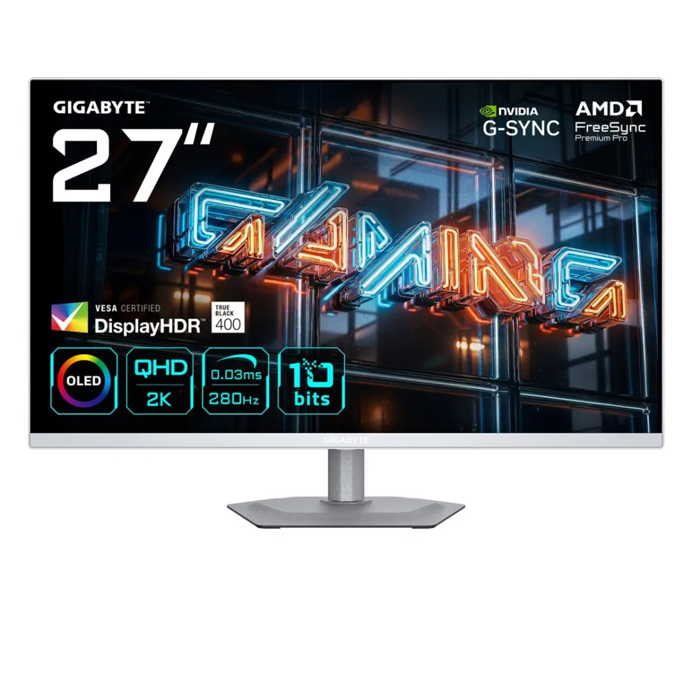 MONITOR GIGABYTE OLED 27” MO27Q2A ICE 280Hz thumbnail 1