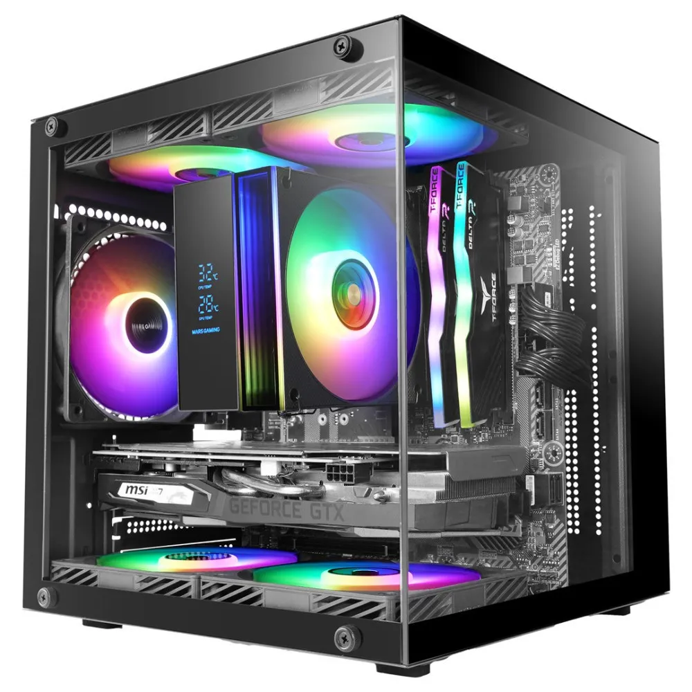 TACENS MARS MC-CUBE 1xARGB USB-C mATX- obudowa/cases thumbnail 2