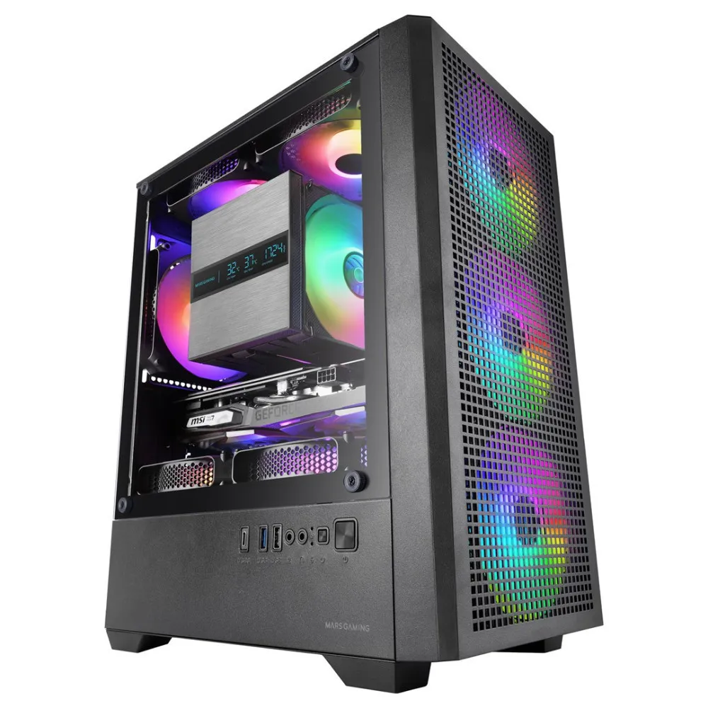 TACENS MARS MC-VECTOR 4xARGB USB-C mATX- obudowa/cases thumbnail 2