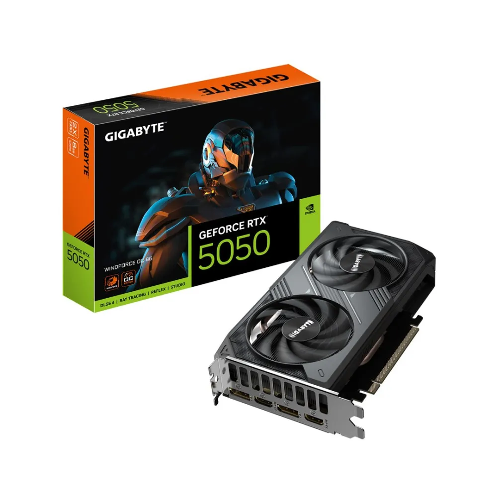 Karta graficzna Gigabyte GeForce RTX 5050 WINDFORCE OC 8GB (GV-N5050WF2OC-8GD) thumbnail 1