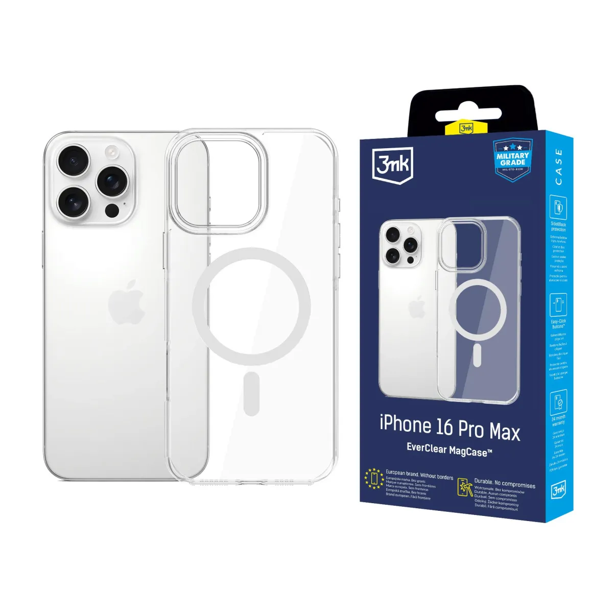 Apple iPhone 16 Pro Max - 3mk EverClear MagCase thumbnail 1