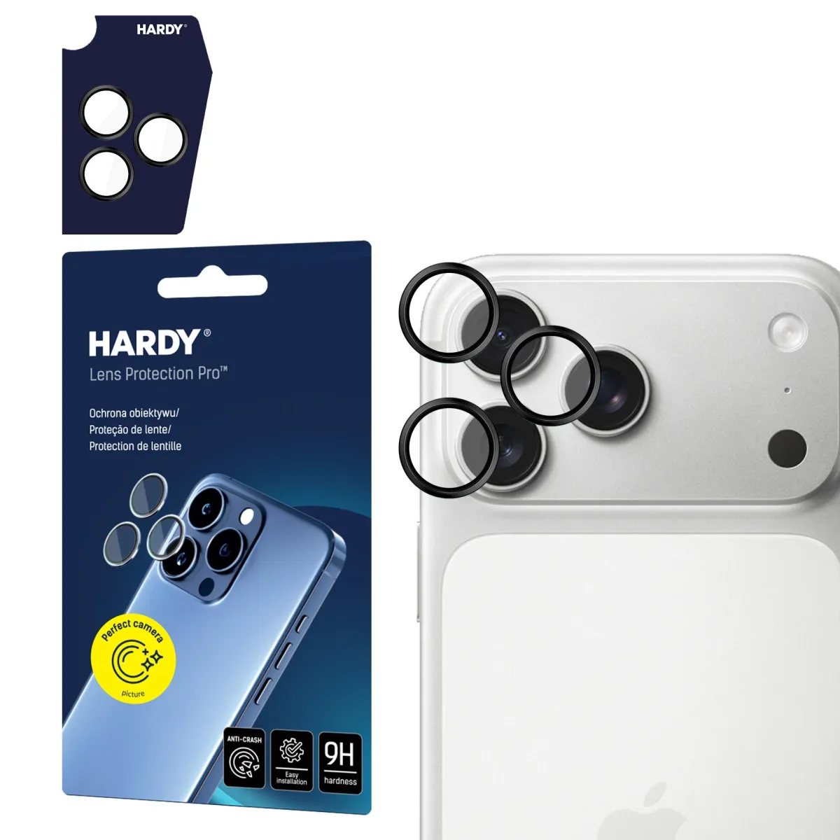 Apple iPhone 17 Pro /17 Pro Max- HARDY Lens Protection Pro Black thumbnail 1