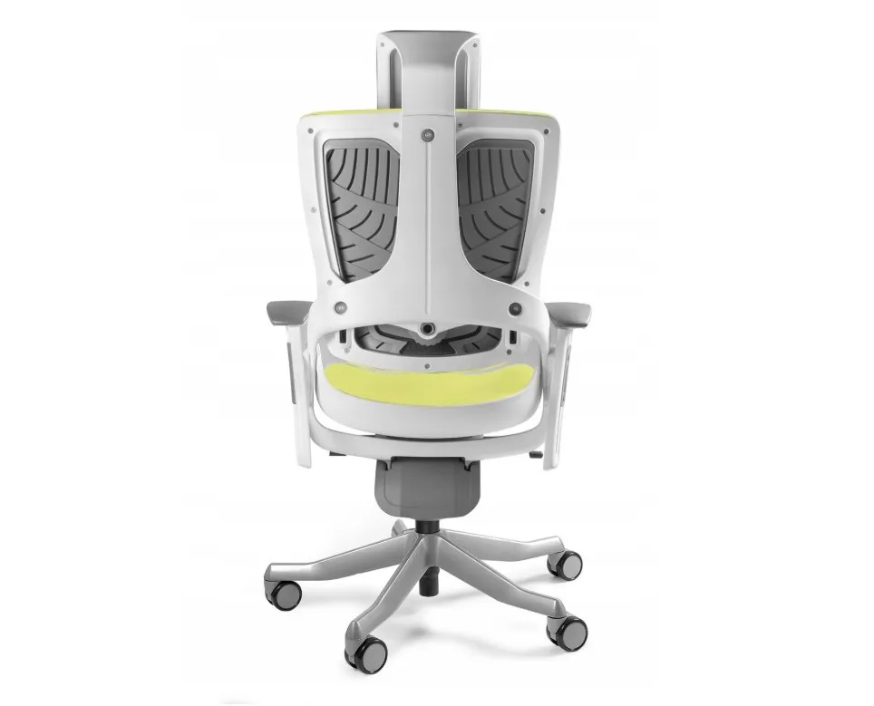 Fotel biurowy Wau 2 BL410 tkanina mustard/biały thumbnail 3
