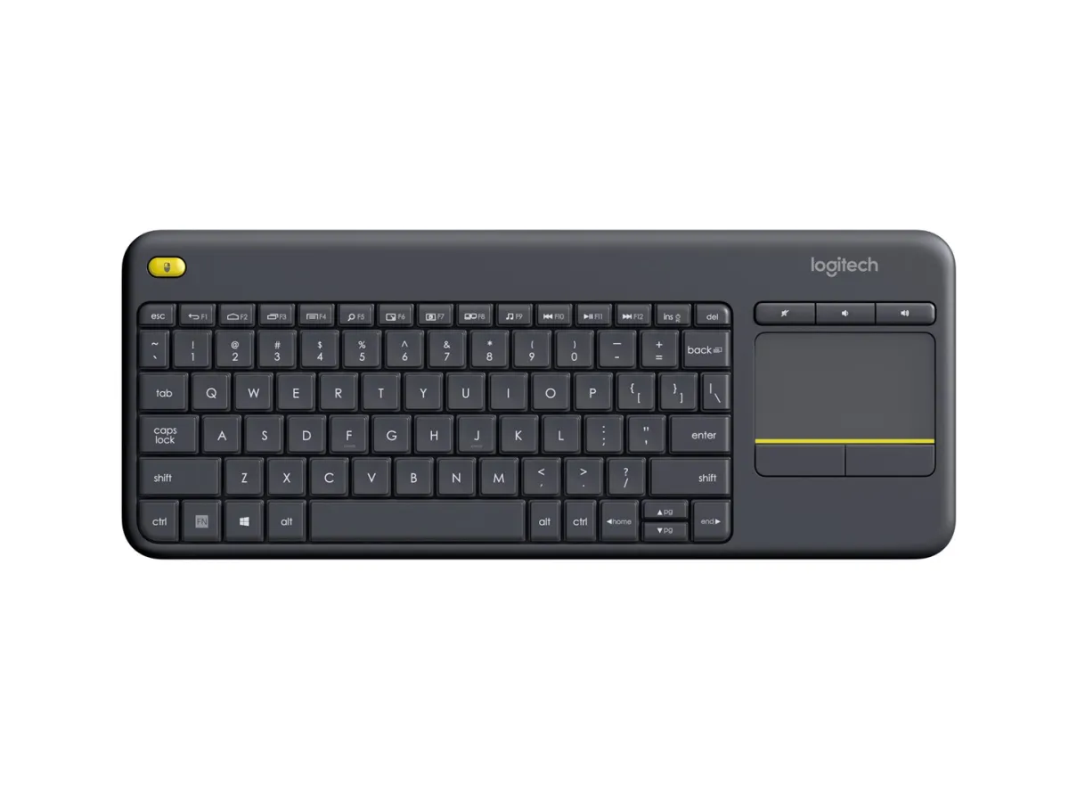 Klawiatura Logitech K400 plus bezprzewodowa, czarna thumbnail 1