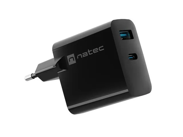 NATEC ŁADOWARKA RIBERA GAN 1X USB-A + 1X USB-C 45W thumbnail 1