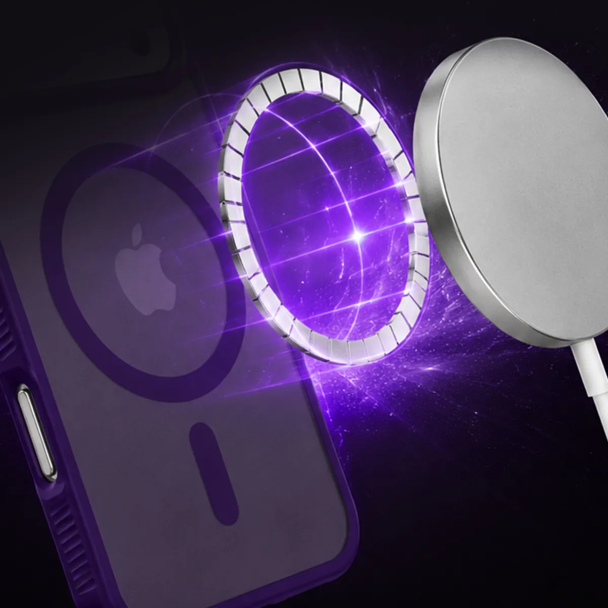 Apple iPhone 17 - 3mk Hardy Hazy MagCase Purple thumbnail 2