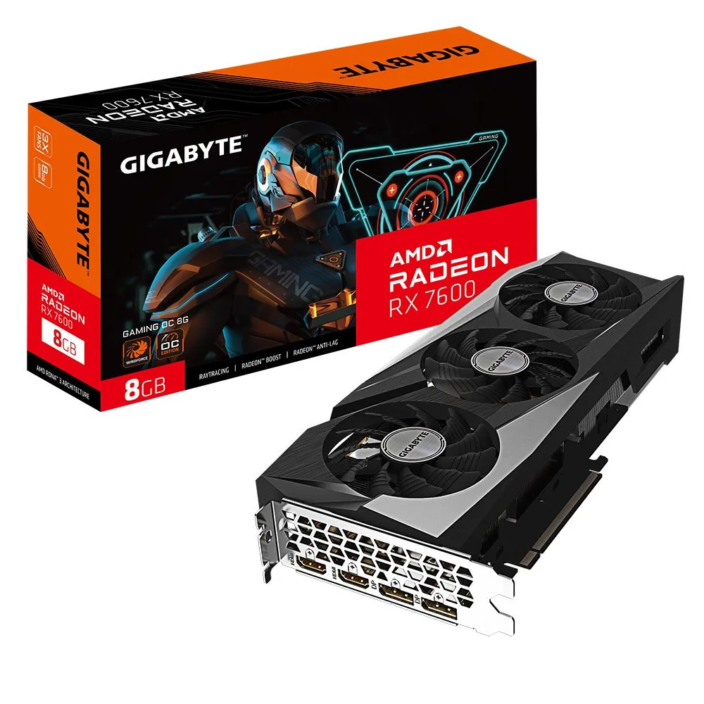 Karta graficzna Gigabyte Radeon RX 7600 GAMING OC 8 GB GDDR6 thumbnail 1