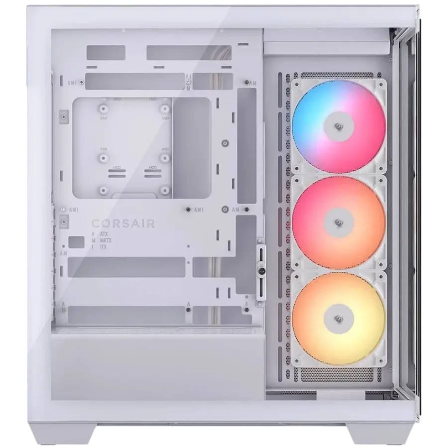 CORSAIR 3500X RSR ARGB Tempered Glass Mid-Tower, White thumbnail 2