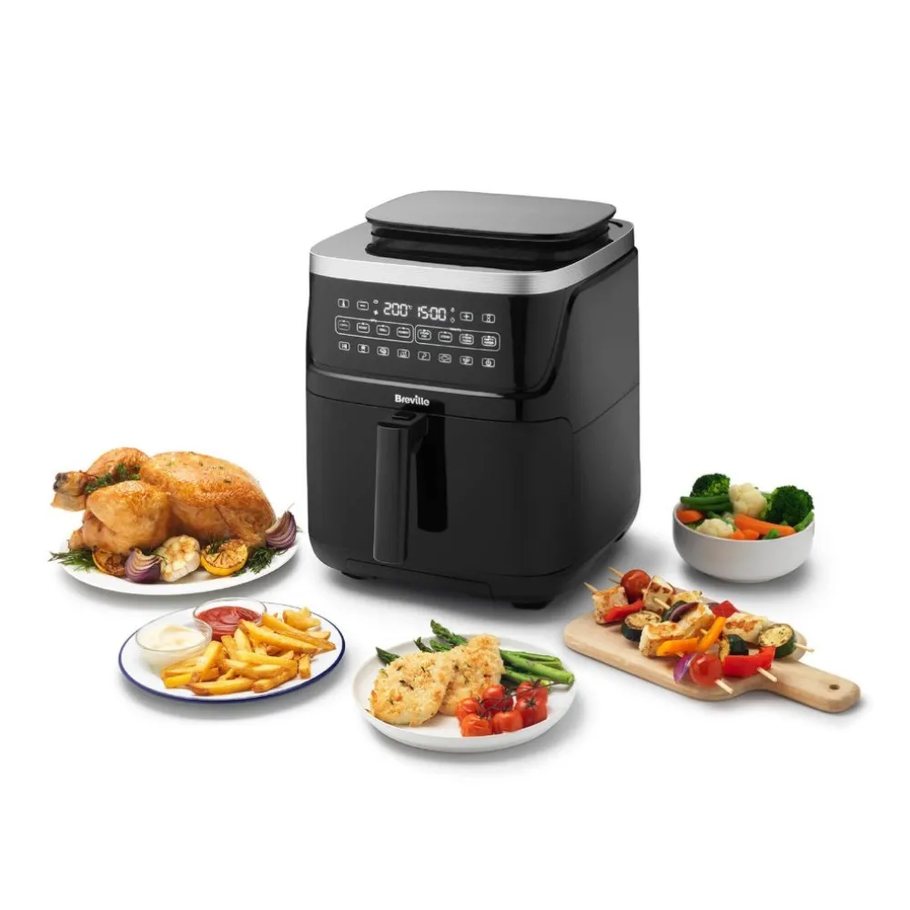 Frytkownica beztłuszczowa Air fryer Grillowanie PARA Breville 7l DUŻA XXL thumbnail 3