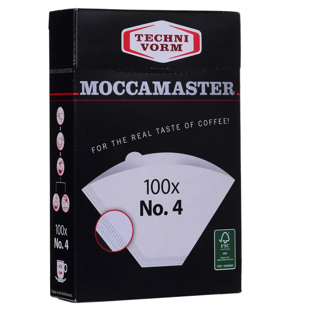 Moccamaster filtry papierowe nr 4, 100 sztuk thumbnail 1