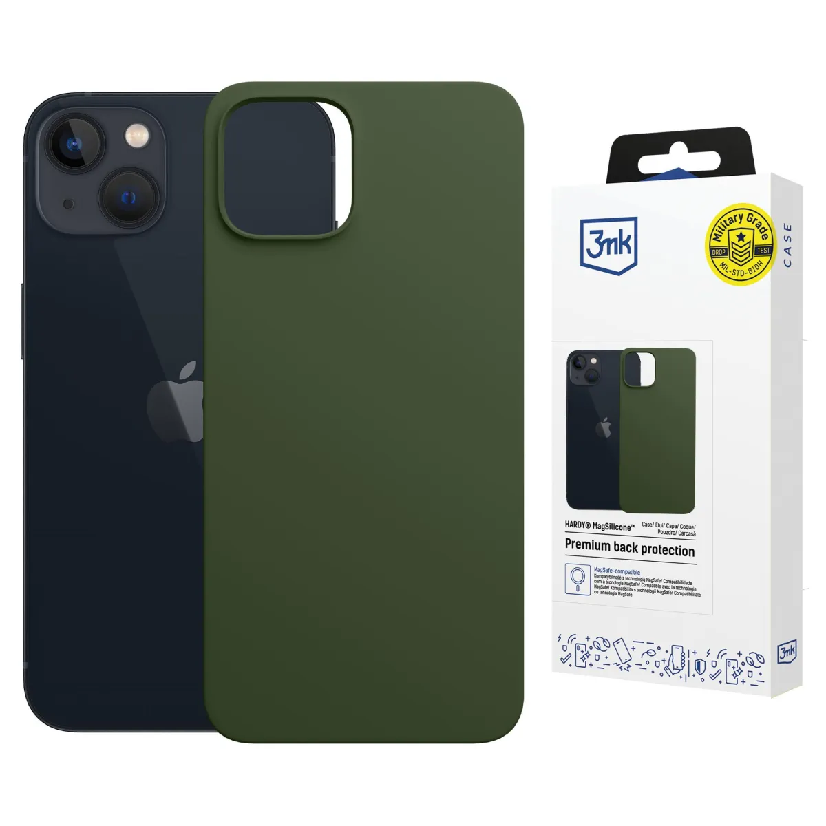 Apple iPhone 15 - 3mk Hardy MagSilicone Alpine Green thumbnail 1