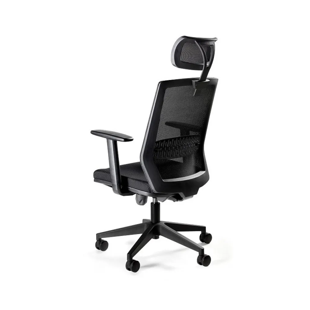 Ergonomiczny fotel biurowy ESTA czarny thumbnail 2