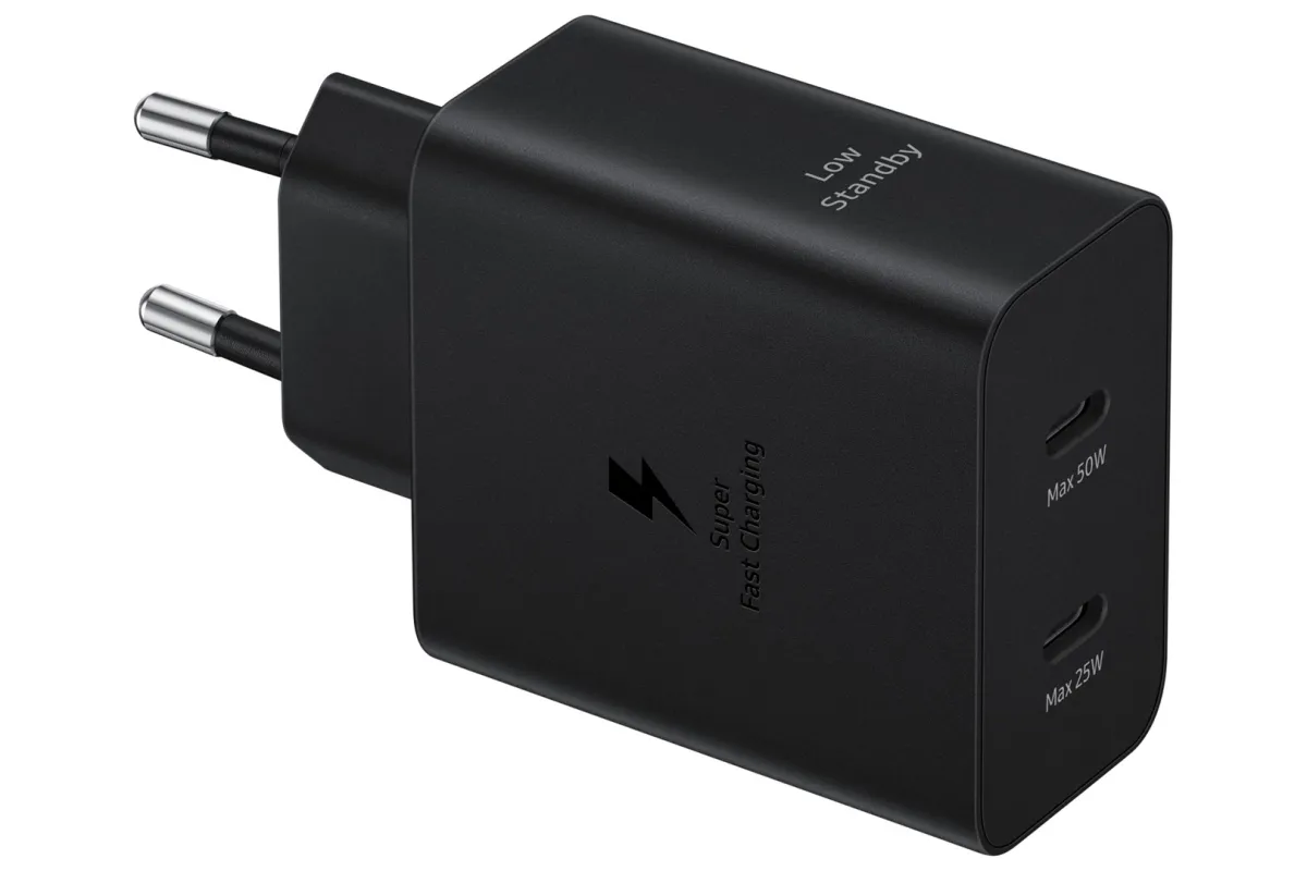 Samsung 50W Power Adapter Duo, Black thumbnail 1