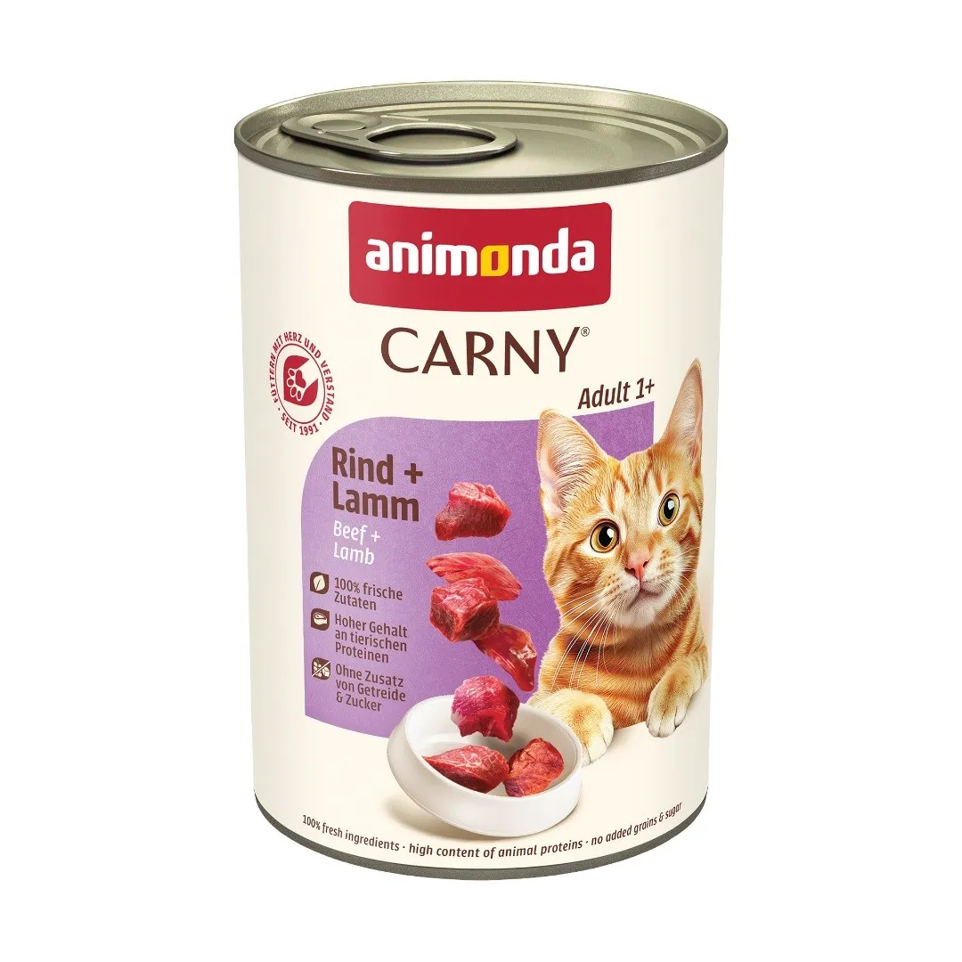 ANIMONDA Carny Adult mix smaków puszka zestaw mokra karma dla kota12x400g thumbnail 2