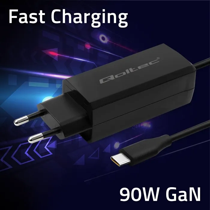QOLTEC ŁADOWARKA SIECIOWA 90W GAN | 5-20V | 3-4.5A thumbnail 3