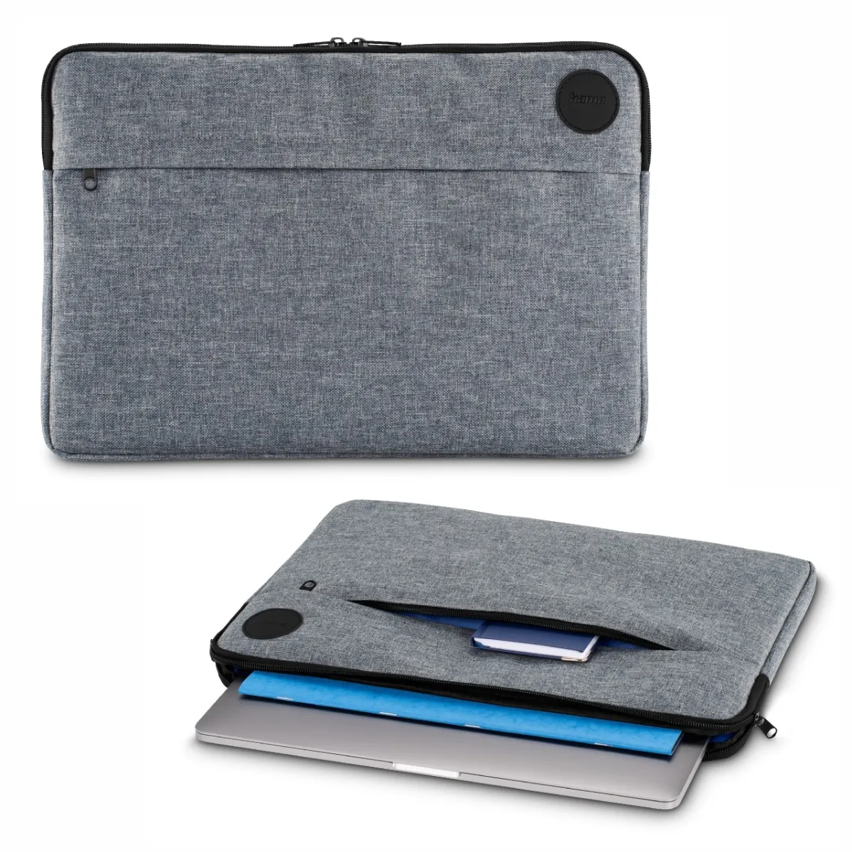 Hama etui do laptopa Genua 17,3" do 17 cali szare pokrowiec futerał - 1