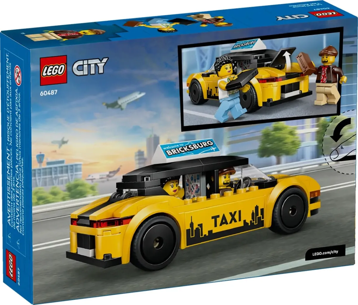 Klocki LEGO City 60487 - Żółta taksówka thumbnail 2