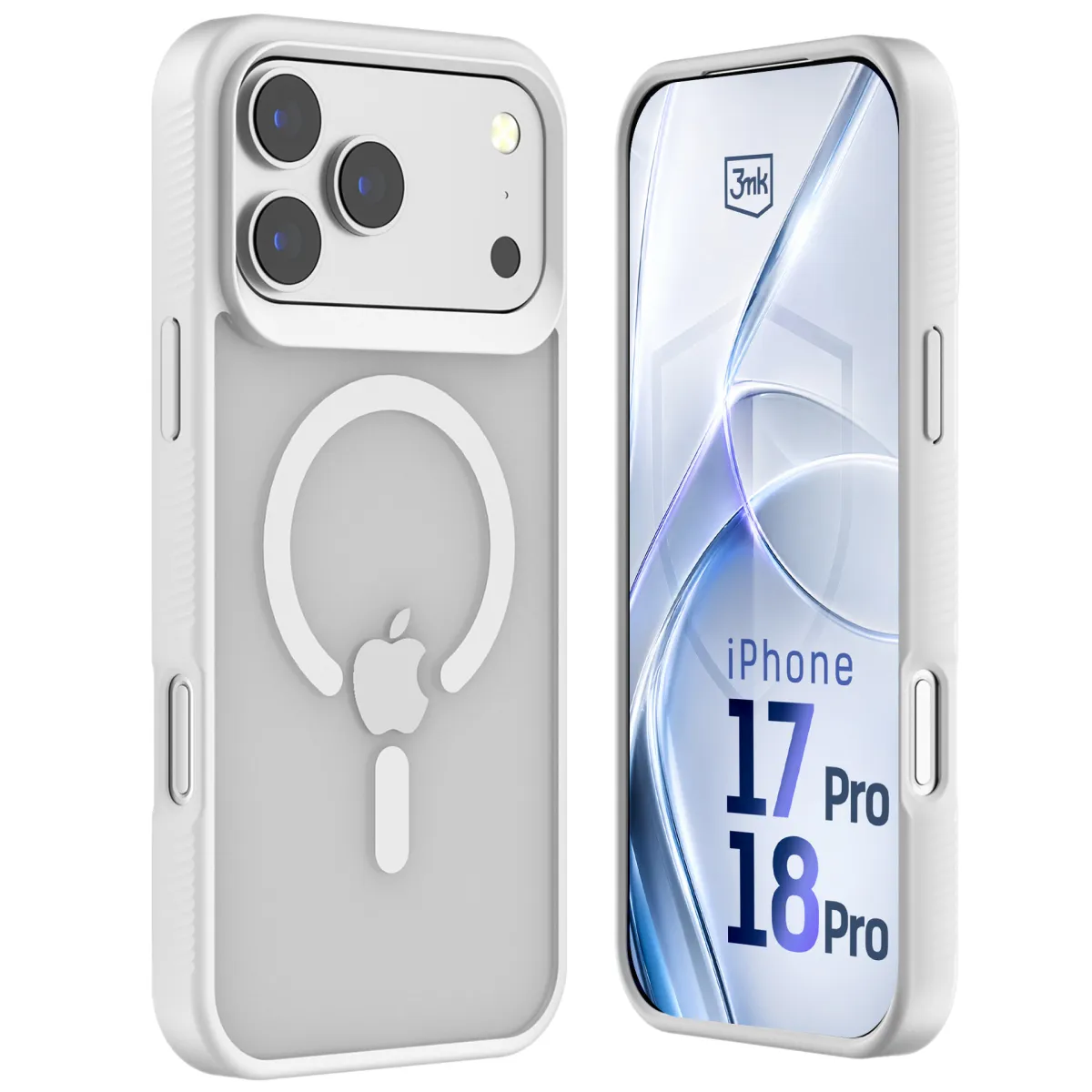 Apple iPhone 17 Pro/ 18 Pro - 3mk Hardy Hazy MagCase White thumbnail 1