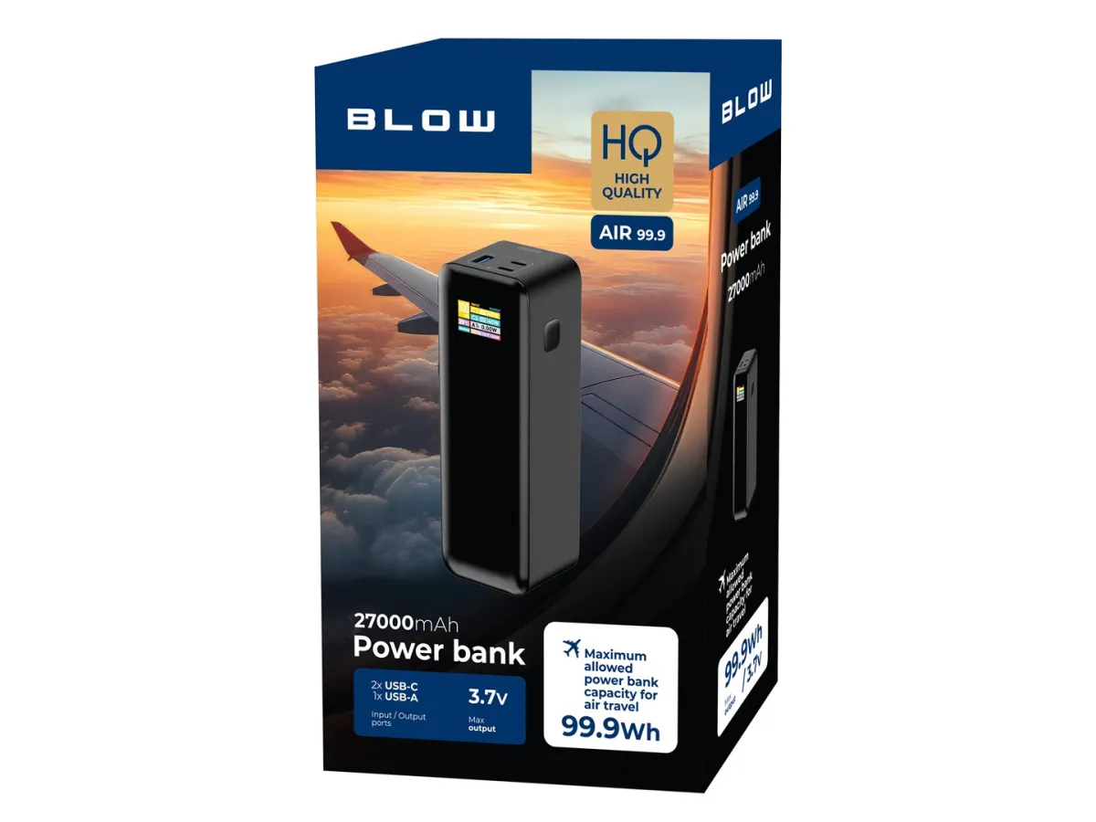 BLOW POWER BANK 27000MAH PD 140W AIR99.9 CZARNY thumbnail 2