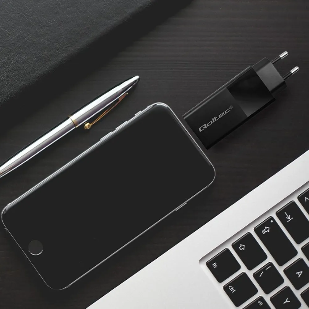 QOLTEC ŁADOWARKA GAN POWER PRO | 1XUSB-C | 1XUSB thumbnail 2