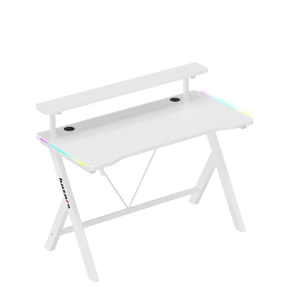 Biurko Huzaro Hero 1.9 RGB White thumbnail 1
