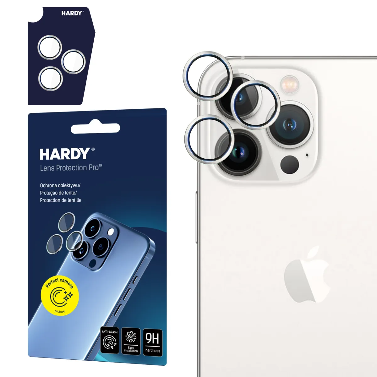 Apple iPhone 15 Pro Max - HARDY Lens Protection Pro White thumbnail 1