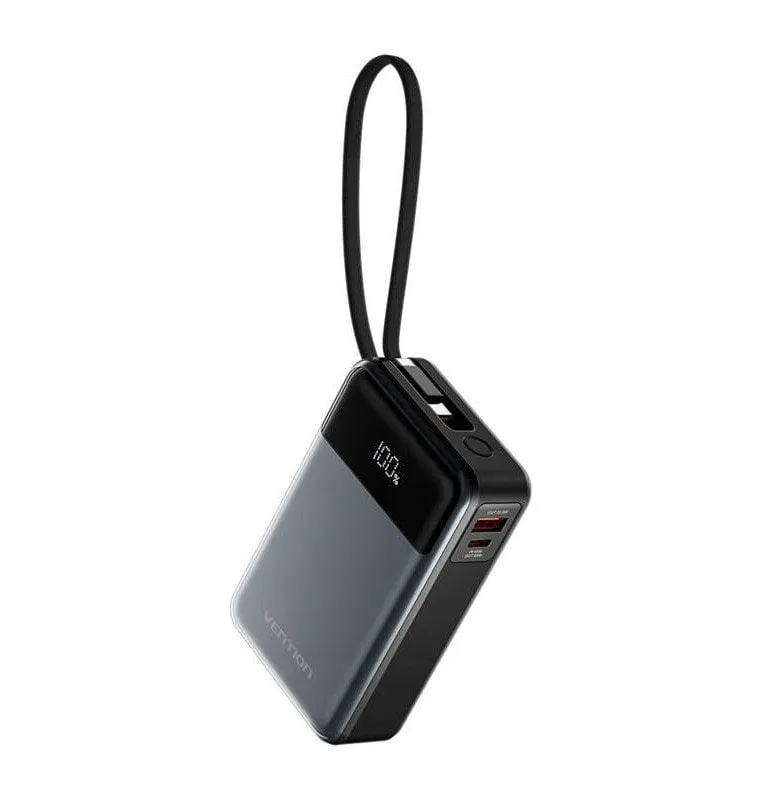 Powerbank Vention 20000mAh 65W z kablem USB-C thumbnail 2