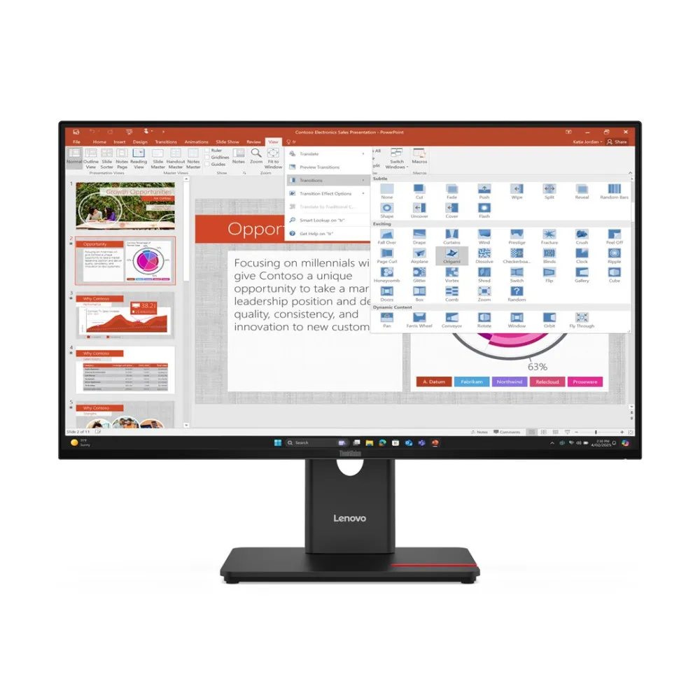 Lenovo ThinkVision T27-40 27 IPS FHD AG 4ms 300nit thumbnail 1