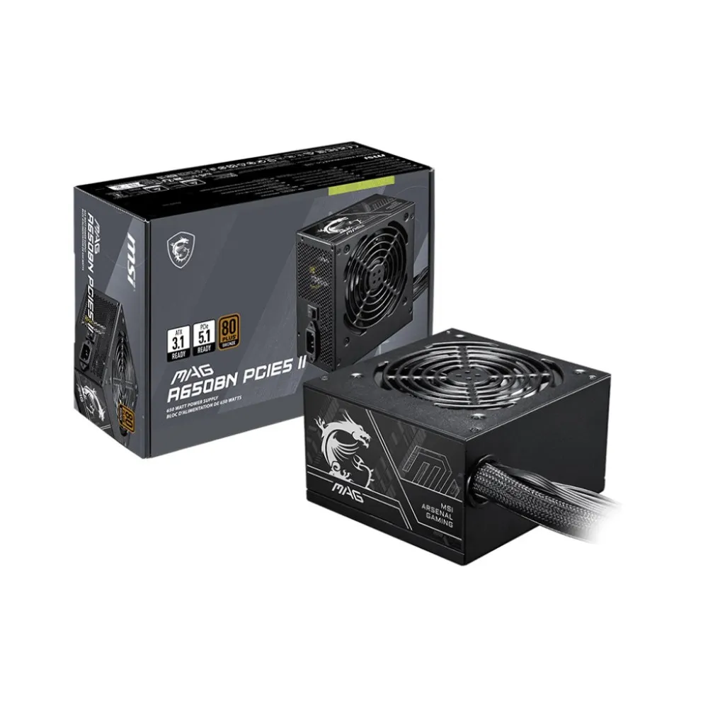 Zasilacz MSI MAG A650BN PCIE5 II thumbnail 1