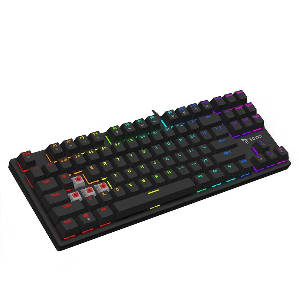 SAVIO KLAWIATURA MECHANICZNA RGB TEMPEST X2 RED thumbnail 1