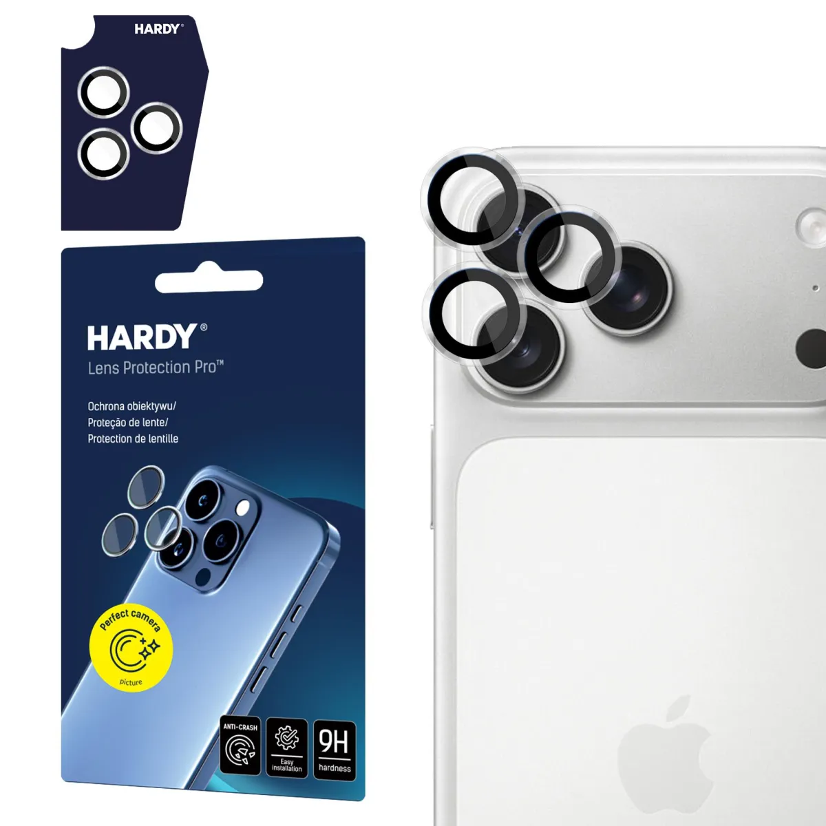 Apple iPhone 17 Pro /17 Pro Max- HARDY Lens Protection Pro Transparent thumbnail 1