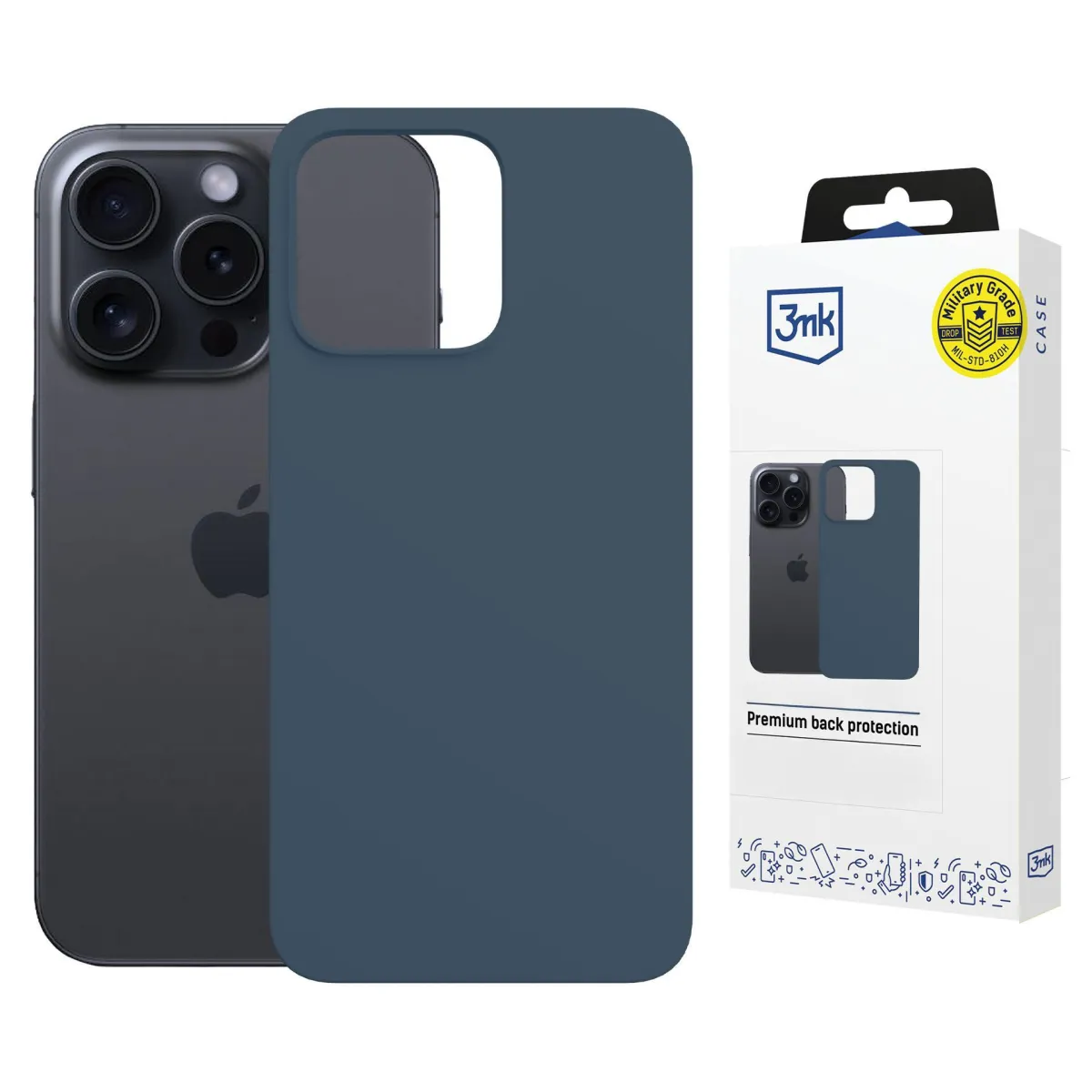 Apple iPhone 15 Pro - 3mk Hardy Mellow MagCase Blue thumbnail 1