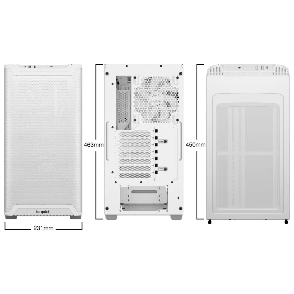 OBUDOWA BE QUIET! PURE BASE 501 Airflow Window White thumbnail 2