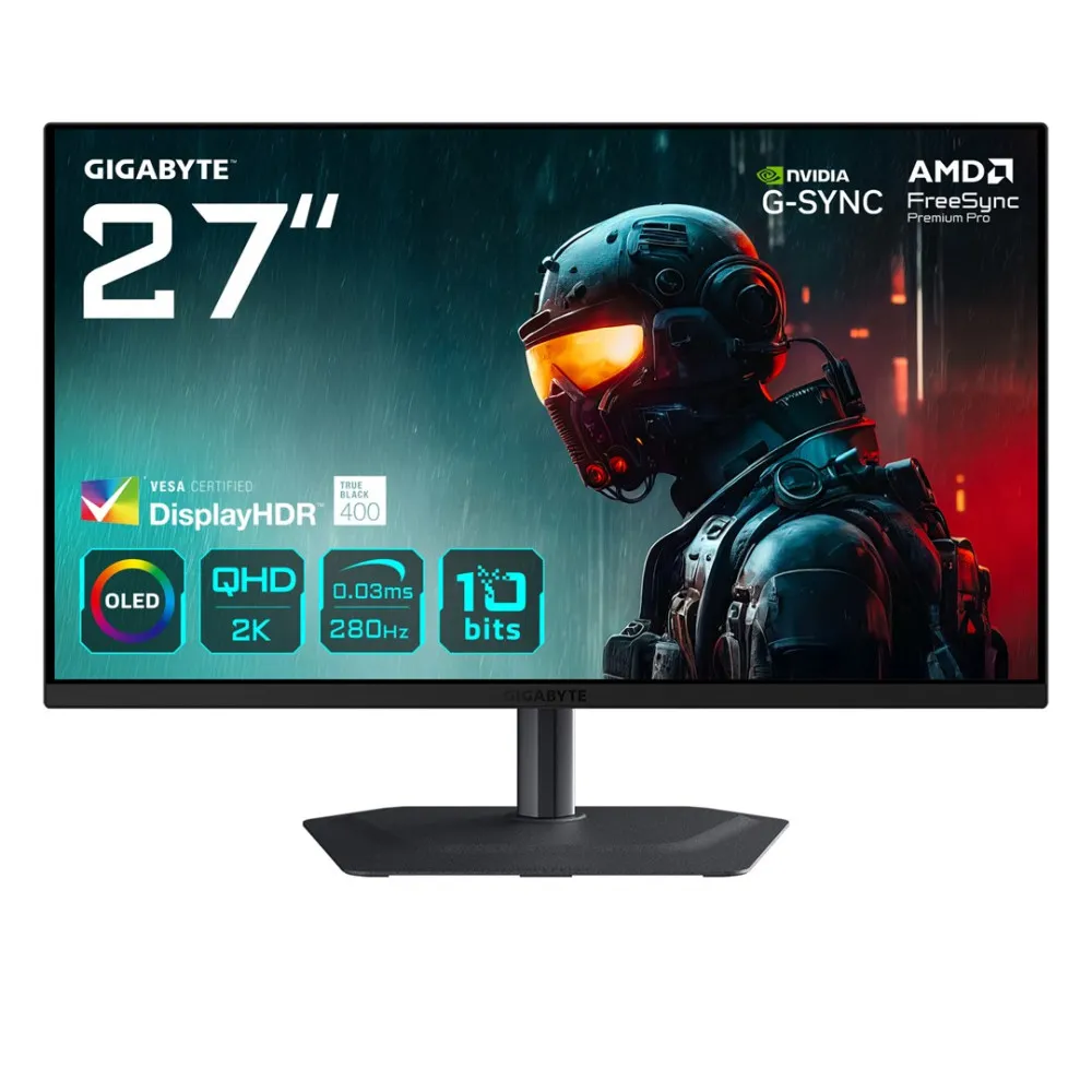 MONITOR GIGABYTE OLED 27” MO27Q2A 280Hz thumbnail 1