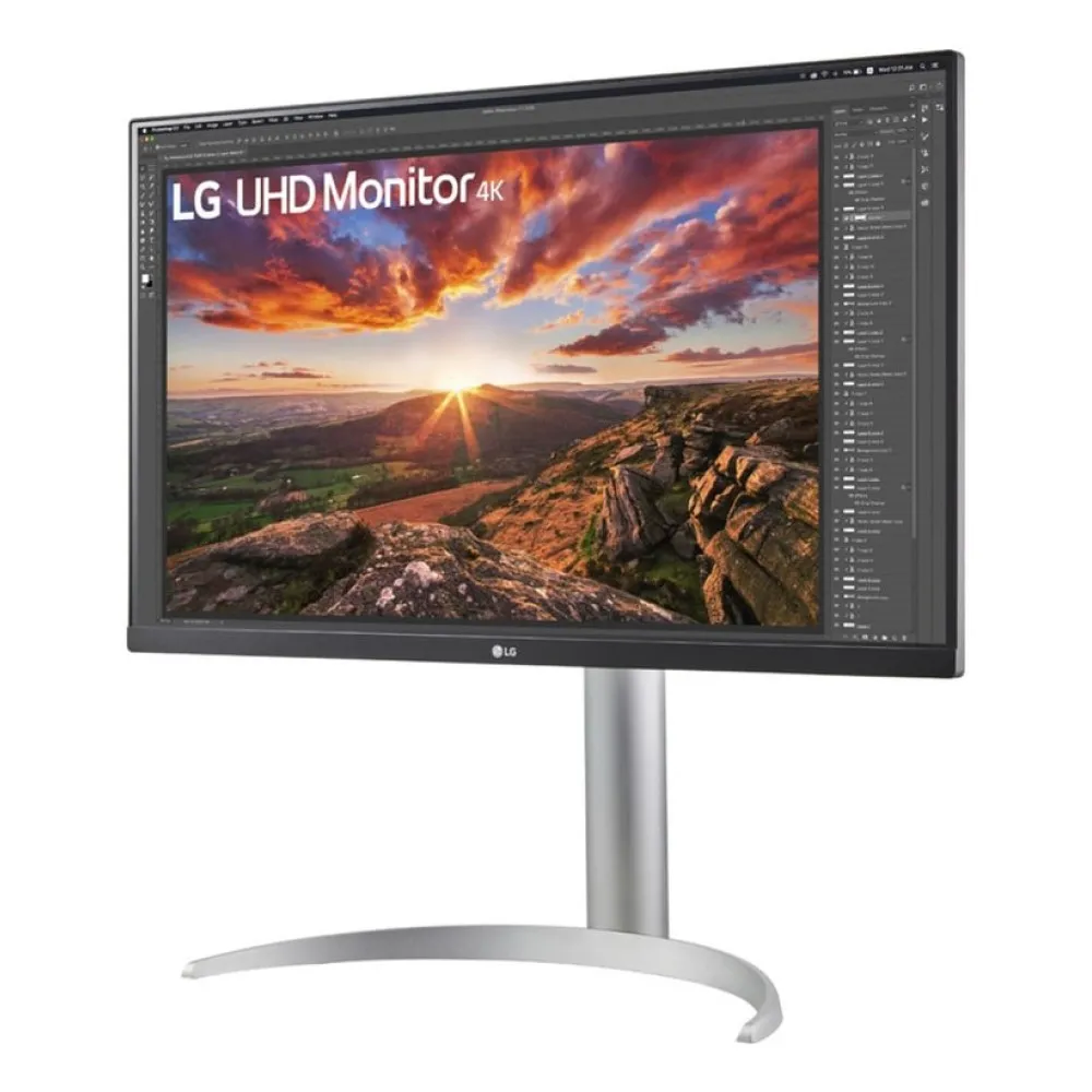 Monitor LED LG 27" 4K UHD HDR IPS z Głośnikami, USB-C, DisplayPort - Model 27UP850K-W thumbnail 2
