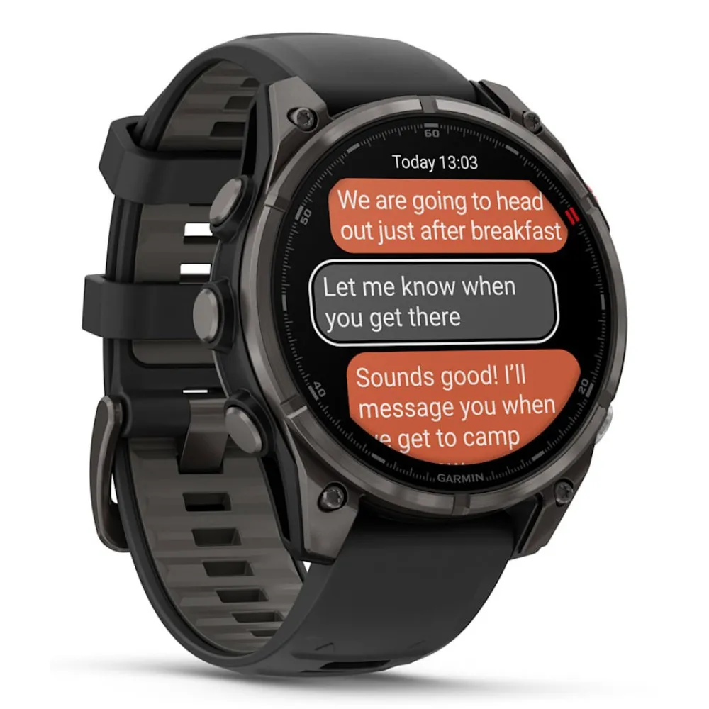 Garmin fenix 8 PRO 47mm AMOLED Sapphire Carbon Gray thumbnail 3
