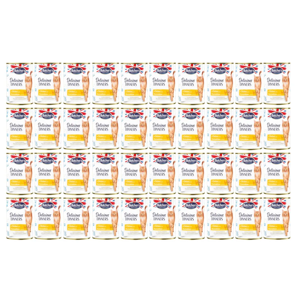 Mokra karma dla kota Butcher's Delicious Dinners kurczak w galarecie 40x400g thumbnail 1