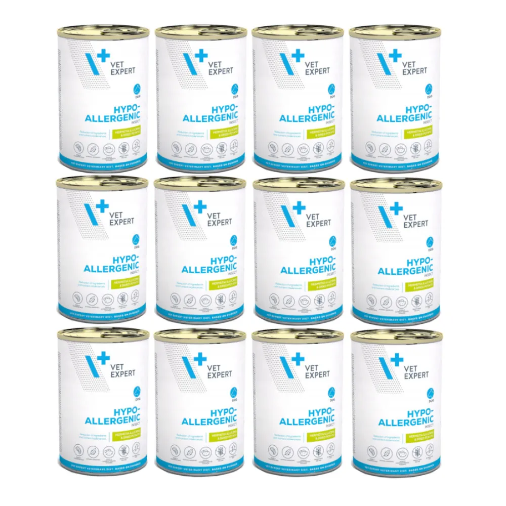 Mokra karma dla psa VetExpert Veterinary Diet Hypoallergenic Insect 12x375g thumbnail 1