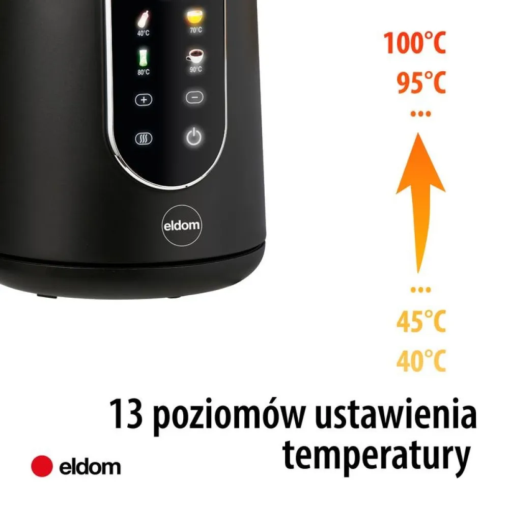 ELDOM CZAJNIK BEZPRZEWODOWY Z REGULACJĄ temperatury C550 thumbnail 3