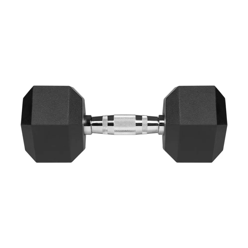 Hantle żeliwne gumowane HEX 2x10 kg REBEL ACTIVE thumbnail 1