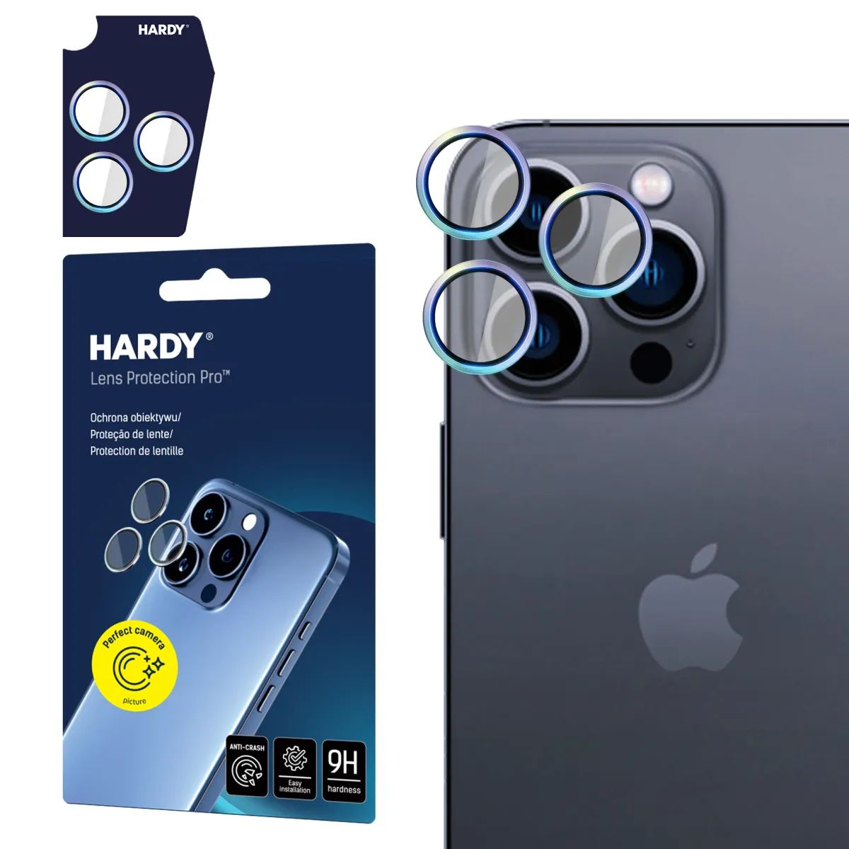 Apple iPhone 15 Pro - HARDY Lens Protection Pro Rainbow thumbnail 1