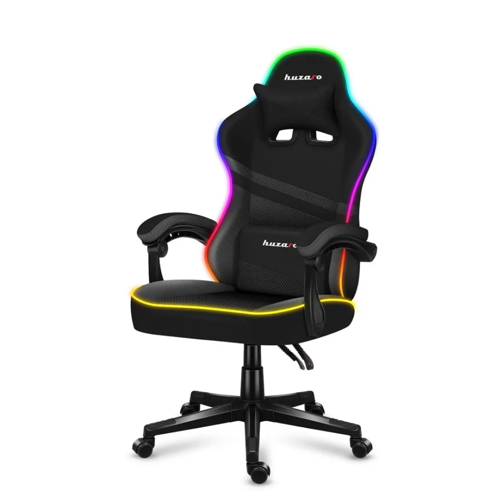 Fotel gamingowy Huzaro Force 4.4 RGB Black thumbnail 1