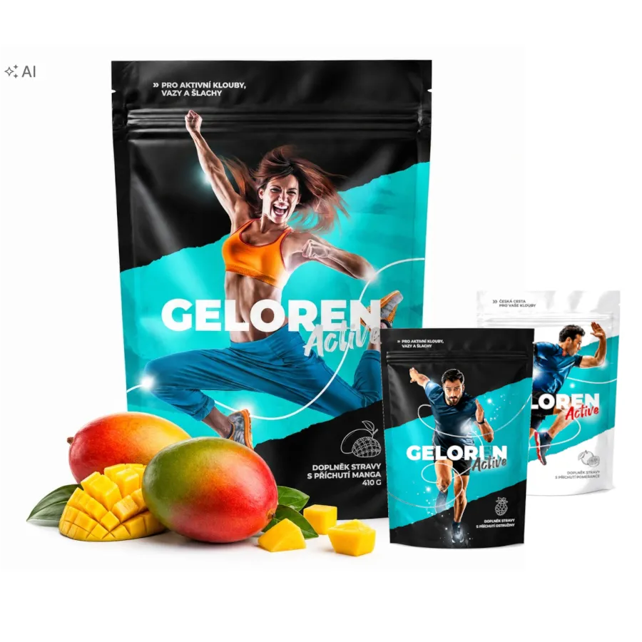 KOLAGEN na STAWY KOŚCI GELOREN Active Mango 102szt (90+12 GRATIS) 470g thumbnail 1