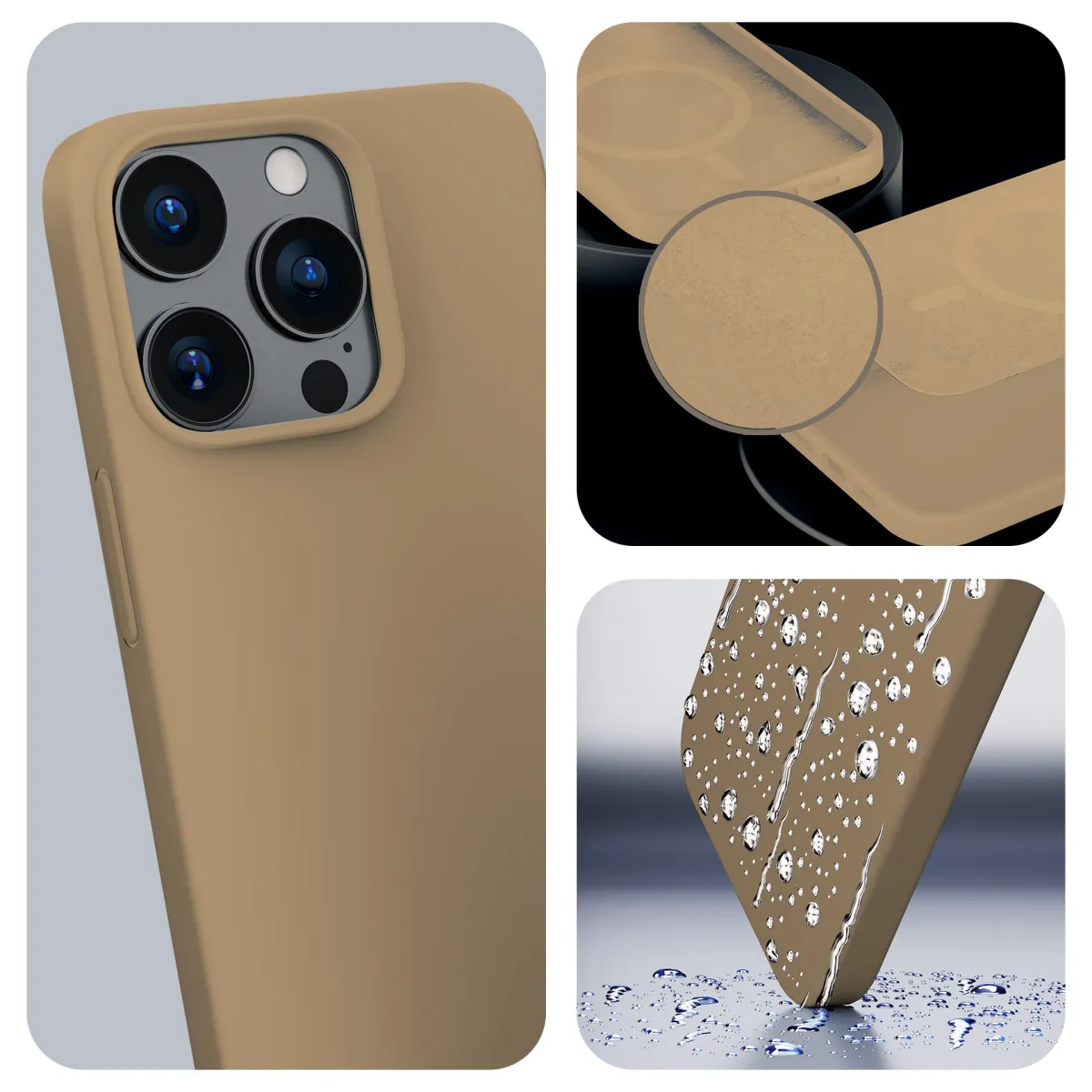 Apple iPhone 15 Pro - 3mk Hardy Mellow MagCase Gold thumbnail 2