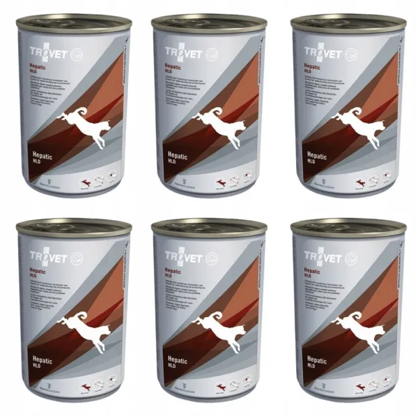 TROVET Hepatic HLD z kurczakiem - mokra karma dla psa - puszka - 6x400g
