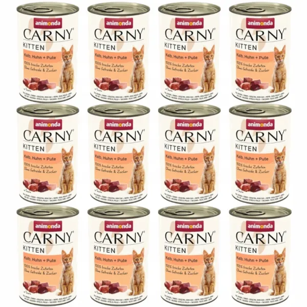 ANIMONDA Carny Kitten cielęcina kurczak 12x400g