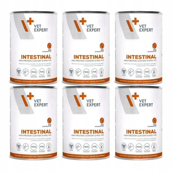 VET EXPERT Veterinary Diet Intestinal Dog - mokra karma dla psa - 6x400g