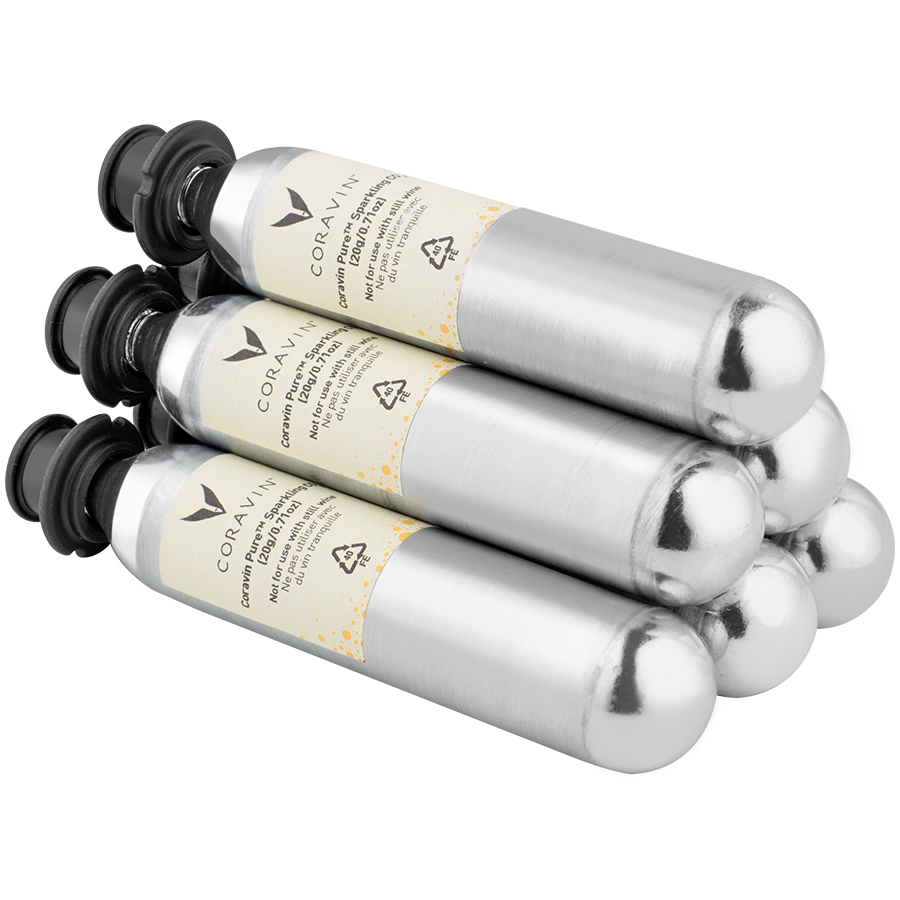 CORAVIN Pure Sparkling, zestaw kapsułek z CO2, 6 szt