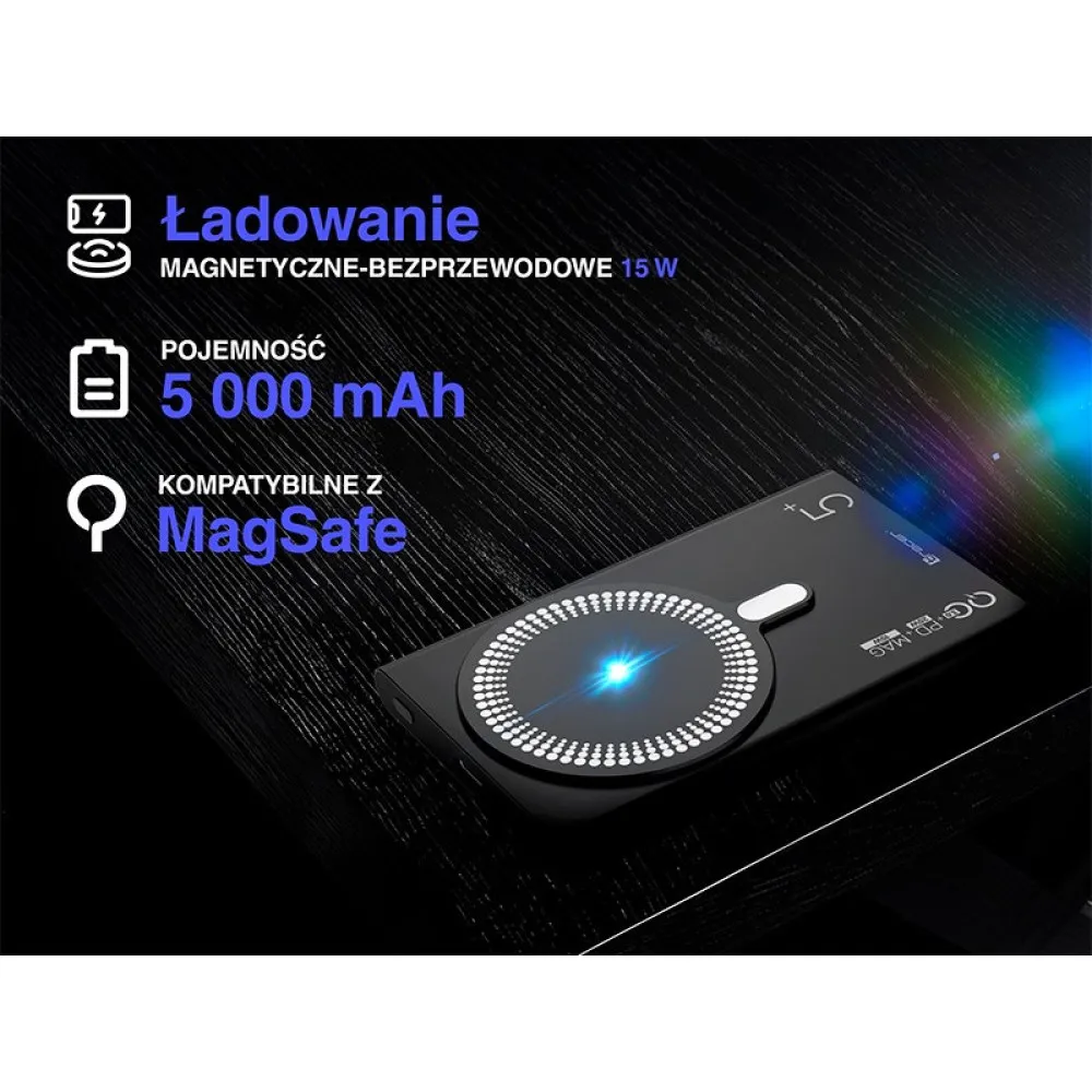 TRACER POWERBANK AIRMAG2 5000MAH PD20W 15W MAG thumbnail 3