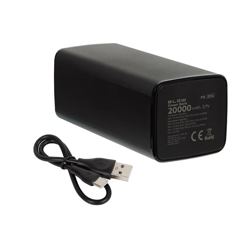 BLOW POWER BANK 20000MAH PD 65W CZARNY PB20G thumbnail 2